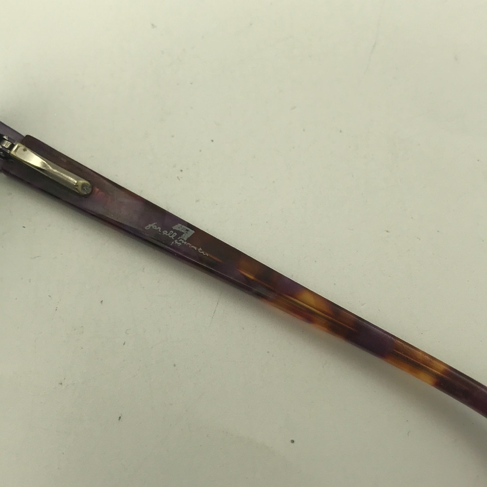 7 For All Mankind Purple Metal Half-Rimmed Frames - Picture 3 of 4